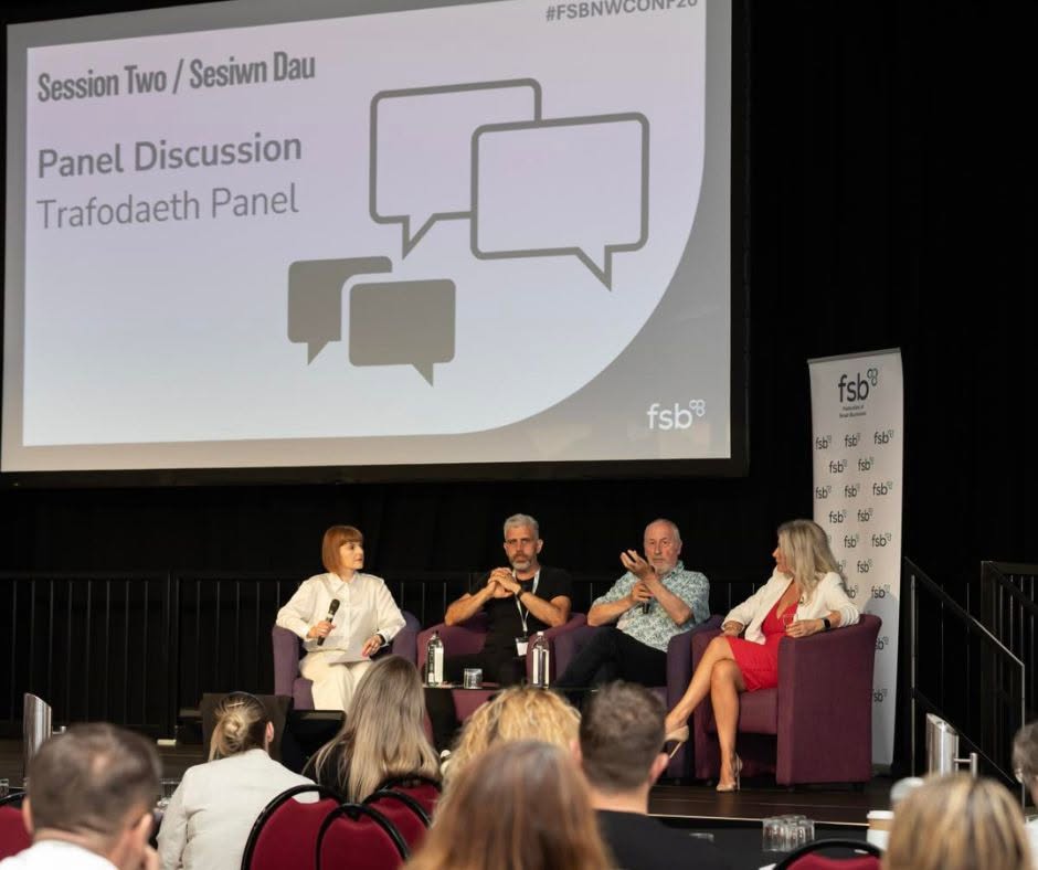 paul levy joined with a panel of speakers during the FSB North Wales Small Business conference 2026